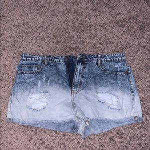 Denim shorts
